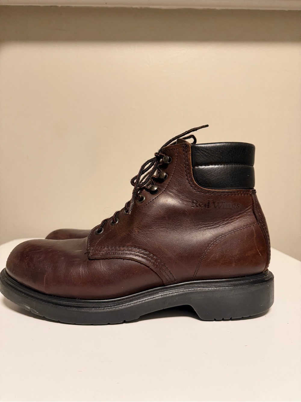 Red Wing Super Sole 2245 Brown Steel Toe Work Boots - Men's US 8.5 D